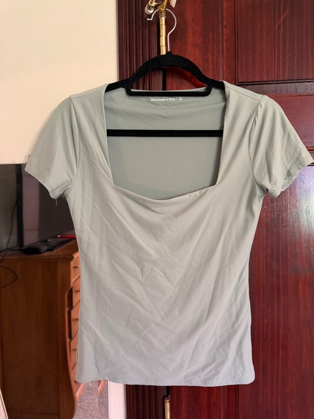 A&F square neck top